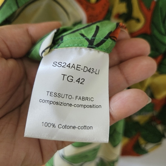 Alessandro Enriquez Lemon Print Fit and Flare Dress IT 42 NWT - Picture 13 of 14